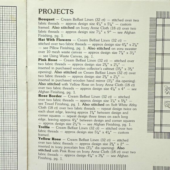 Paula Vaughan's Rose Garden Cross Stitch Patterns Leisure Arts Leaflet Book 39 - Picture 2 of 5